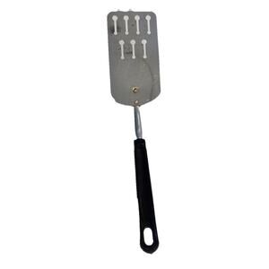 Vintage Ecko 12” Spatula Chrome Keyhole Slots Black Short Handle USA